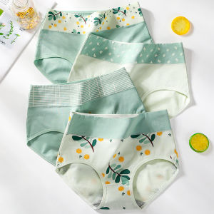 คนแอนตาร์กติกเอวสูงผ้าฝ้ายชุดชั้นในผู้หญิงสไตล์หวานการ์ตูนแอนิเมชั่นรูปแบบกางเกงสําหรับเยาวชน