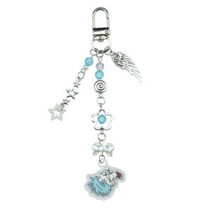 Anime Alien Stage IVAN & TILL Keychain Heart Bow Phone Charm Beaded Keychain Versatile Backpack Decoration Accessories Gifts