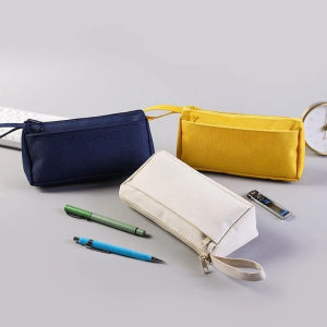 New portable stationery pen and pencil case Multi-capacity cosmetic travel organizer Simple pen case Suitable for school office