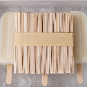 Craft Sticks Ice Cream Sticks Wooden Popsicle Stick 11.4cm Length Treat Ice Pop For Beverage Resin Mold Handmade Tools
