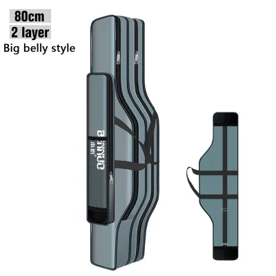 Unfolding Fishing Bag 80-130cm Not Foldable Oxford Fishing Rod Bags for Pole Reel Lure Box Travel Fishing Tackle Storage Case