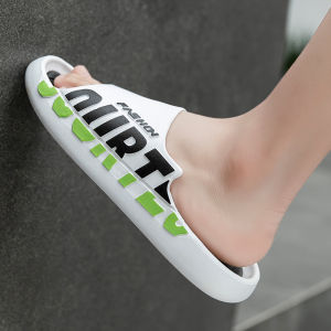 Mens Outdoor Fashionable Slip-On Summer Anti-Slip Soft Bottom Casual Shoes Couples Matching Slippers Comfortable Home Slippers