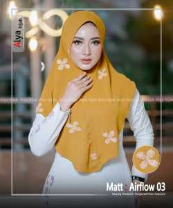 airflow 03 Alya hijab Khimar simple crinkle airflow 3d premium