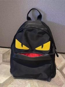 Waterproof Nylon Backpack Korean College Style Small Bag for Play Outdoor Travel Anti-rip Double Shoulder Bag with Zipper