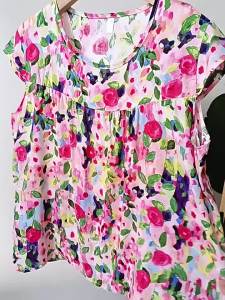 Middle-aged and Elderly Cotton Sleeveless Round-neck Summer Top