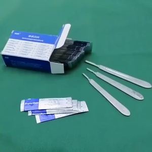 Utility Medical Surgical Knife Replacement Blade Handle With Scale DIY Cutting Hand Tools 3# 4# Stainless Steel Scalpel Handle