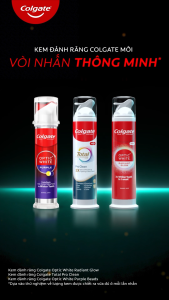 [Chỉ 10-12.10_Mua 2 tặng 1] Kem đánh răng Colgate vòi nhấn thông minh Total Pro Clean khóa chân không hạn chế tiếp xúc vi khuẩn 130g/ ống