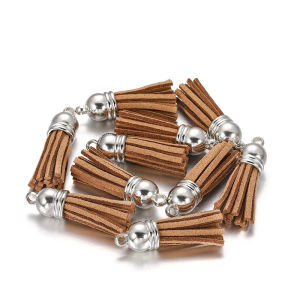 Velvet Tassel Handmade Ornament DIY Material 18K Gold Decoration Frobnitz Christmas Mobile Phone Charm Keychain Metal Accessories