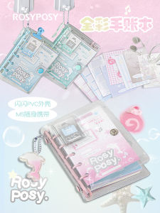 RosyPosy Mini Portable Softbound Notebook High Aesthetic Value for Girls On-The-Go Scrapbooking Journaling Travel Log Book