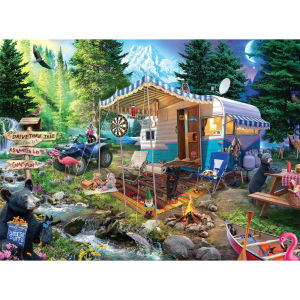 Campsite 500/1000/1200/2000PCS Jigsaw Puzzles Challenging Family Activity Games for Gameroom Bedroom Livingroom Party Gift