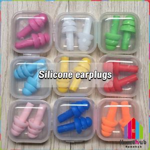Homehub Silicone Swimming Ear Plugs Earplugs Earbuds Hearing Protect Safety EarPlugs With Box