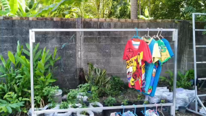 ราวเเขวนผ้า ราวตากผ้า ราวเเขวนผ้าเหล็ก ราว 2ชั้น โครงเหล็กเเข็งเเรง เเขวนได้เยอะ ไม่หักไม่งอไม่แอ่น พร้อมส่ง เหล็กกันสนิม MT094