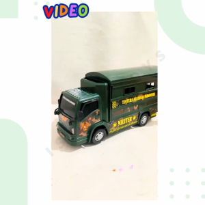MwnToysn Mainan Truck Tentara Nasional Militer Oleng Musik Lampu JSP T-08