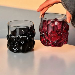 Thickened Retro Frosted Lava Cup Whiskey Glass Small Audience Design Drunken Foreign Liquor Cup Home Coffee Cup