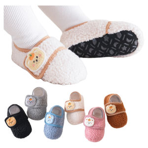 Dày Dặn Lông Cừu Tất Sàn Cho Bé Mềm Giày Gia Đình Đáy Chống Trơn Trượt Mùa Xuân Mùa Thu Mùa Đông Tất Đi Bộ Học Tập Trong Nhà Cho Trẻ Em