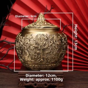 Tea Storage Jar Display Decorations for Tabletops