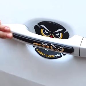 8 ชิ้นการ์ตูนรถที่จับประตูรอยขีดข่วนฟิล์มป้องกันสติกเกอร์ด้านข้างรอยขีดข่วนฟิล์มป้องกันประตูรถชามประตูรถแถบกันชนสากลที่จดจำหน่ายเช่นชนสากลจิตวิทยา 8 ชิ้น