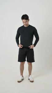 Áo thun dài tay nam thể thao cổ tròn mã [D03] chất thun lạnh co giãn 4 chiều. Thun giữ nhiệt nam