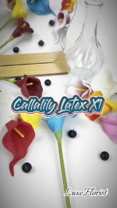 Calla Lily Artificial Latex Lili Bunga Palsu Dekorasi Rangkaian Hiasan Rumah Kantor buket bunga lily Latex Calla Lily Lili Bunga Palsu Dekorasi Rangkaian Hiasan Rumah Kantor Bunga Lily 1 Kuntum Bahan Latex Bunga Palsu Plastik Calla Cala Lili