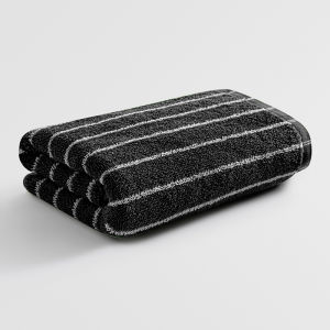1/4/6pcs Pure Cotton A-Class Combed Towels Retro Color Block Bathroom Absorbent Skin-Friendly Simple Striped Design New Arrivals