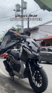 4 Layers Thickened Motorcycle Cover Waterproof Dust UV Outdoor Protection Motor Cover All Season Universal Selimut Motorbike Cover with Lock-Holes For Yamaha Honda Motorcycle Outdoor Indoor Motorbike For All Kinds of Motorcycle Motorbike