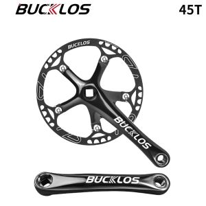 BUCKLOS 130BCD Bicycle Crankset Folding Bike Crankset 45T 47T 53T 56T 58T 130 BCD BMX Crank Set Folding Bike Chainring
