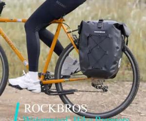 ROCKBROS Waterproof Bike Bag 25L Travel Cycling Bag Basket Bicycle Rear Rack Tail Seat Trunk Bags Pannier MTB