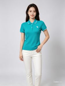 (Liuqiming888) Womens #00911 Premium Quality Cotton Polo Shirt