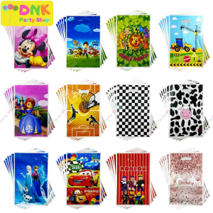 10 pcs Character Boy Girl Pearly Loot bags Giveaways Happy Birthday Lootbag Fillers Party Supplies Lootbags
