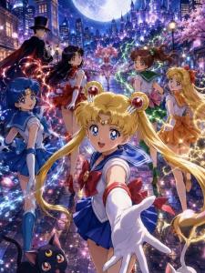 Bandai | Bộ Tranh Kim Cương 5D Tự Làm Phong Cách Anime Sailor Moon Đính Đá Toàn Bộ Tranh Khảm Trang Trí Tường Họa Tiết Hoạt Hình Quà Tặng Trang Trí Nhà Cửa