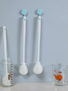 Long Handle Foldable Triple-Sided Cup Brush Multifunctional Cleaning Brush Silicone Brush Lid Brush Mesin Brush