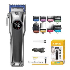 Máy Cắt Tóc Điện Kemei KM-1699 Mạnh Mẽ Dành Cho Nam Giới Với Màn Hình LED Sạc Nhanh Điện Áp Đa Năng Có Thể Điều Chỉnh Độ Dài.