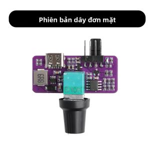 Aideepen | Bộ Điều Khiển Tốc Độ Quạt 4 Chân PWM Type-C USB 5V-12V Bộ Điều Chỉnh Tốc Độ Gió Với Mô-đun Tốc Độ Chuyển Đổi Cho Các Bộ Phận Và Phụ Kiện Của Thiết Bị
