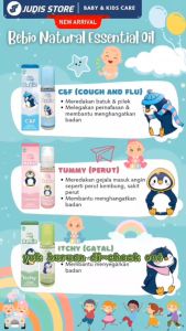 FRESH LIVING BABY OIL ESSENTIAL BEBIO C&F COUGH & FLU 9 ML By FRESHCARE