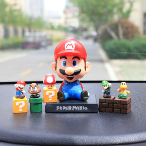 BONINGYU | Super Mario Bros Bobblehead Car Interior Ornament