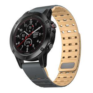 Silicone Magnetic Strap for Garmin Fenix E/8 47mm/7/6/5 Quickfit 22mm Band for Garmin Forerunner 965/955/Epix2/Approach S70 47mm