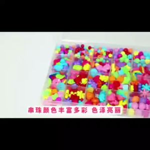 TAIYO Mainan Anak Perempuan DIY Beads Box Set Kotak Manik Aksesoris Gelang Kalung