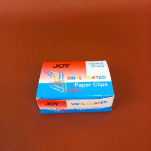 Joy Paper Clips Vinyl 33Mm 100S Stationery school supplies