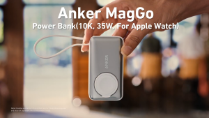 Anker MagGo Power Bank 10000mAh 35W USB C Cable Wireless Portable Charger for Apple Watch A1657