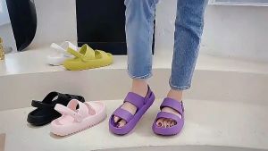 MeFoot.ID Sandal Wanita Karet Sandal Gunung Tali 2 In 1 Import Korea Premium Quality