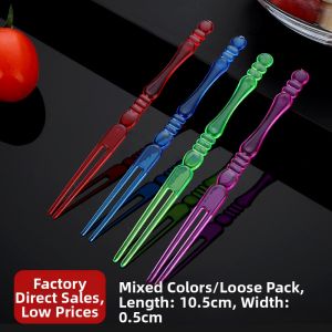 Disposable Fruit Forks Separate Packaging Commercial Use