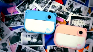 Instant Camera for Kids Instant Camera Videos Print Camera for Kids Dual-Lens with Selfie Camera Free TF Card