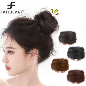 Womens Wig Head Flower Bud Head Half Marubo Real Human Hair Fluffy Natural Hair Circler Wig Bag