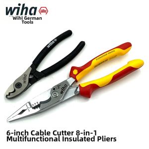 Insulated Multi-function Electrician Pliers Wire Stripping and Cutting 6-in-1