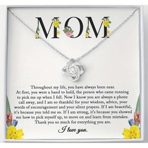Sentimental To My Mom Necklace - Perfect Mom Gift From Daughter for Birthday Mothers Day Christmas - Show Your Love