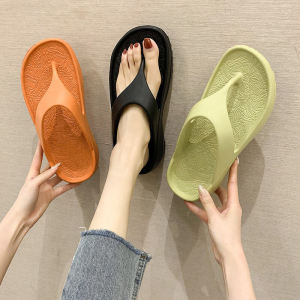 New Arrival Flip-Flops Womens Outwear Summer Fashion Thick Sole Non-Slip Couple Seaside Beach Soft Bottom Flip-Flops Men