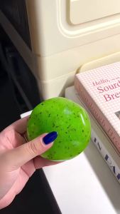 Simulation Kiwi Squeeze Toy Realistic Seed Texture Squishy Fidget Toy Super Soft Stretchy ASMR Sensory Toy Stress Relief