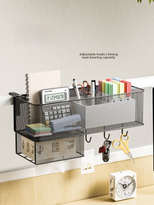 Office Partition Desk Organizer Wall Mounted Storage Rack Bookshelf ...
