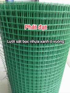 Khổ cao 1m x dài 30m lưới sắt bọc nhựa xanh dùng để làm chuồng chim AVi làm vườn lồng vây gà vịt ...