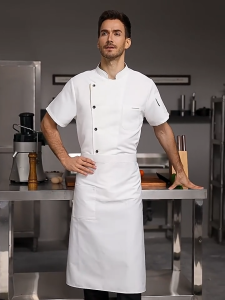 Chef Uniform For Men/Women Short Sleeve Jacket Chef Breathable Costume Hotel Chef Work Clothes Restaurant Kitchen Uniforms Cookery Uniform